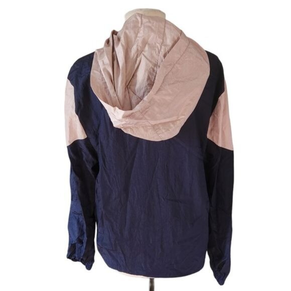 Sovereign Code Los Angeles Medium Pink Blue Windbreaker Retro Jacket - Picture 4 of 6